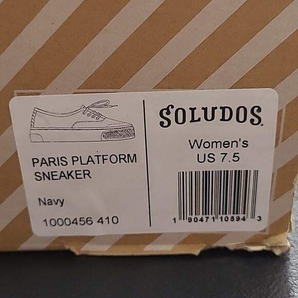 NIB Soludos Paris Platform Sneaker - Picture 10 of 10